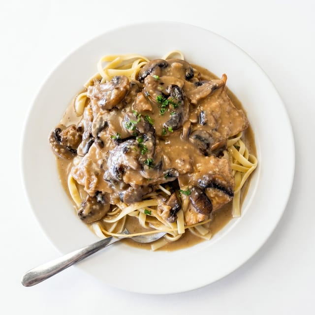 Chicken Marsala Pasta.