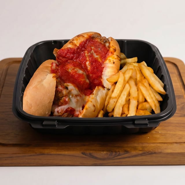 Meatball Parmigiana Hoagie.