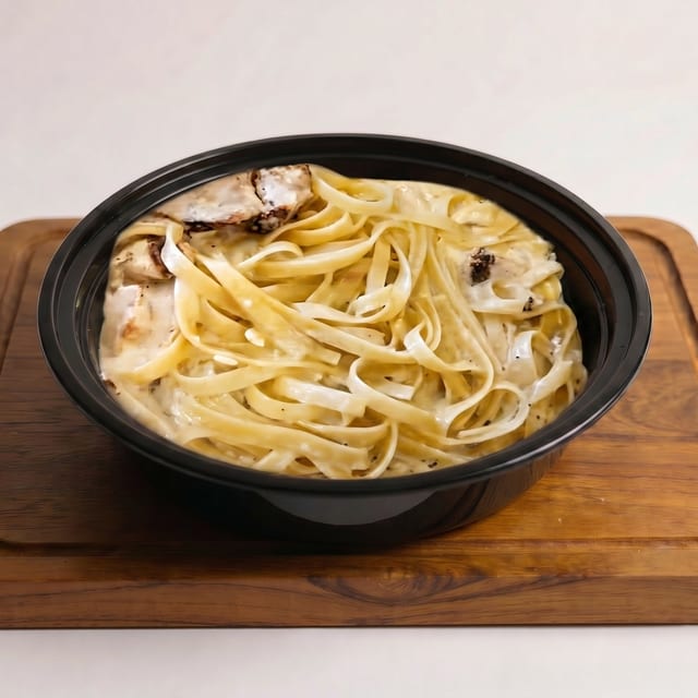 Fettuccine Alfredo with Chicken.